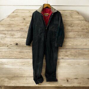 Walls Blizzard-Pruf Insulated Thrashed  Coveralls‎ Corduroy Collar USA Made M